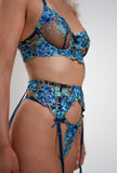 Sapphire Bloom - modrý krajkový set